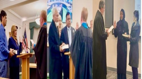 পেনসিলভেনিয়ায় বাংলাদেশি বংশোদ্ভূত জনপ্রতিনিধিদের শপথ