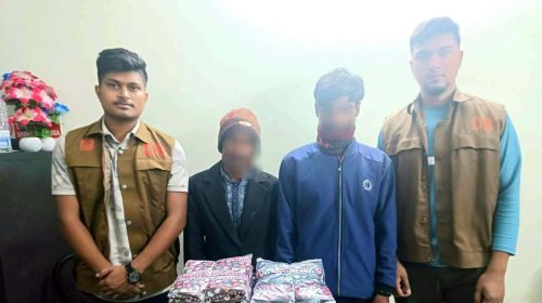 চুনারুঘাটে ৭ কেজি গাঁজাসহ ২ মাদক কারবারি আটক