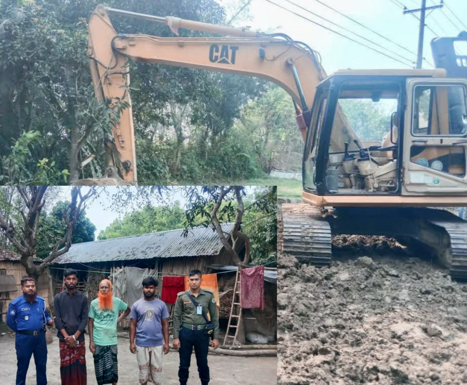 পাবনায় মাটি কাটার ভ্রাম্যমাণ আদালতে ৫০ হাজার টাকা জরিমানা, ২ জনের জেল