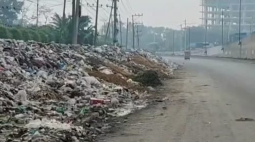 কালিয়াকৈর মহাসড়কের পাশে ময়লার দুর্গন্ধে অতিষ্ঠ জনজীবন, ভোগান্তিতে পথচারী ও শিক্ষার্থীরা